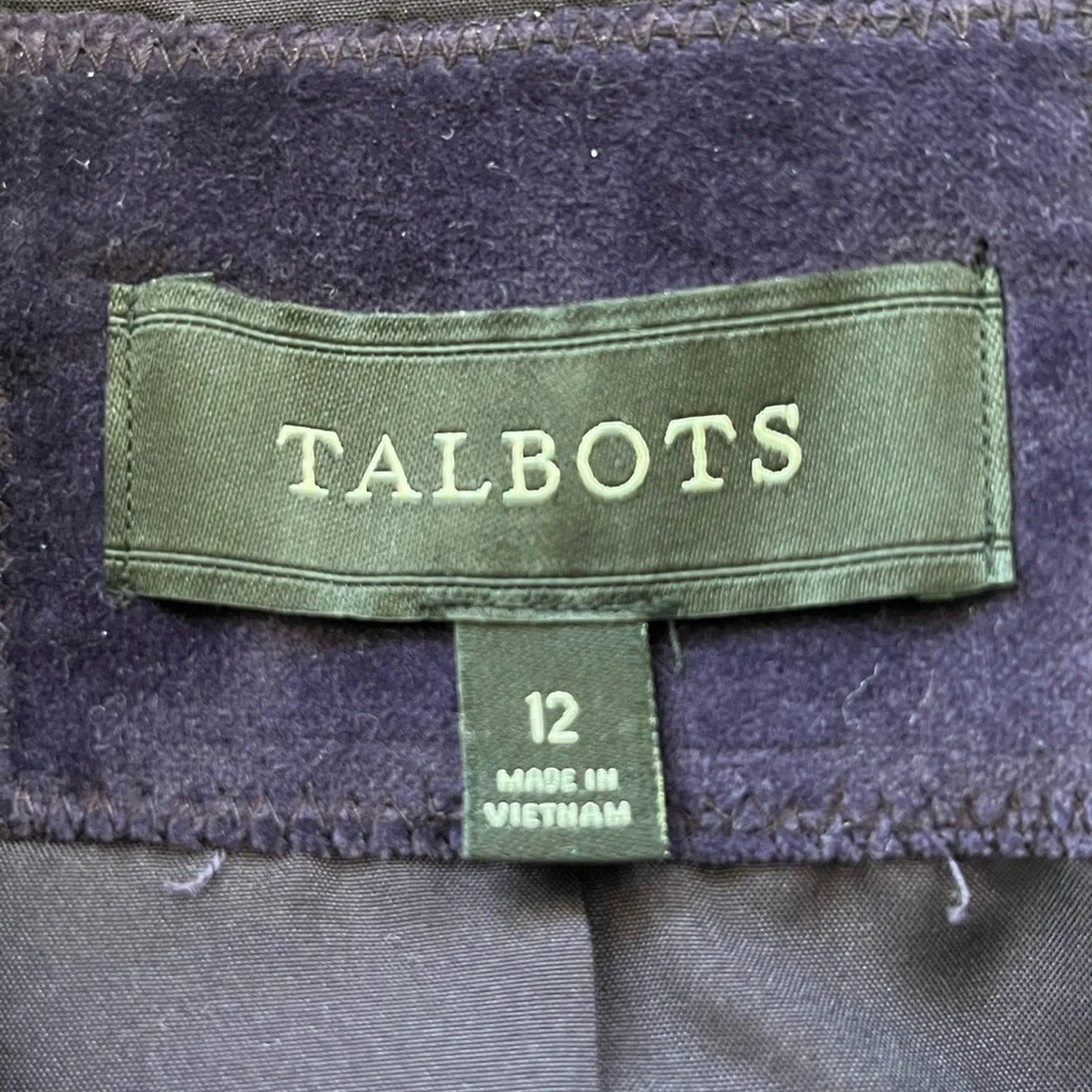 Talbots Purple Velvet Blazer - Picture 7 of 7